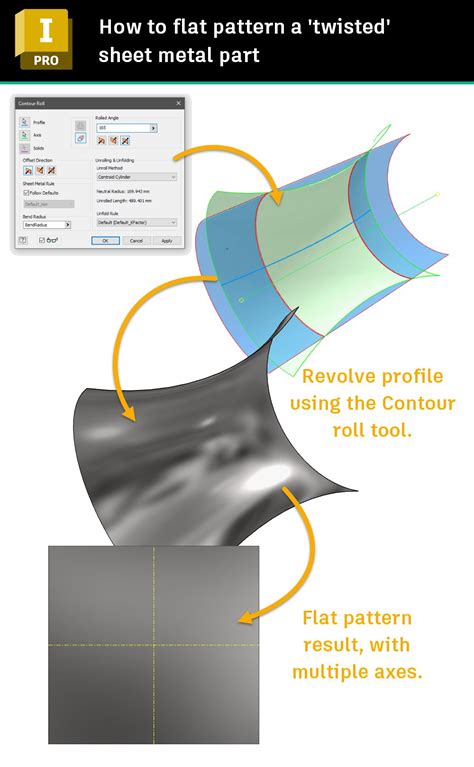 inventor sheet metal flat pattern